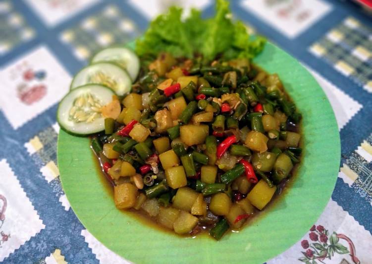 Langkah mengolah Oseng Buncis Labu Siam, Enak