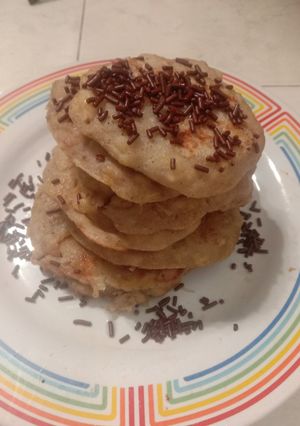 Foto resep Pancake (sehat) pisang gandum (no gula, no bp&sk)