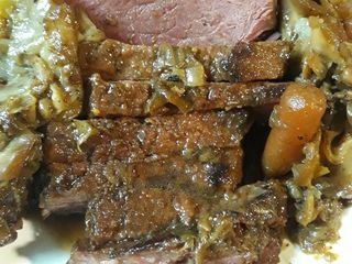 Cornedbeef, Cabbage, Carrots and Leeks