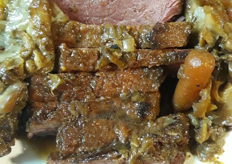 Slow Cooker Recipes for Cornedbeef, Cabbage, Carrots and Leeks