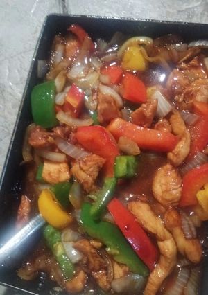 Foto resep Ayam Tumis Paprika