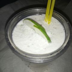 Cucumber & Coconut smoothie A picture of Cucumber & Coconut smoothie.