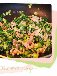 快速自製雪菜炒肉絲 的食譜成品照片