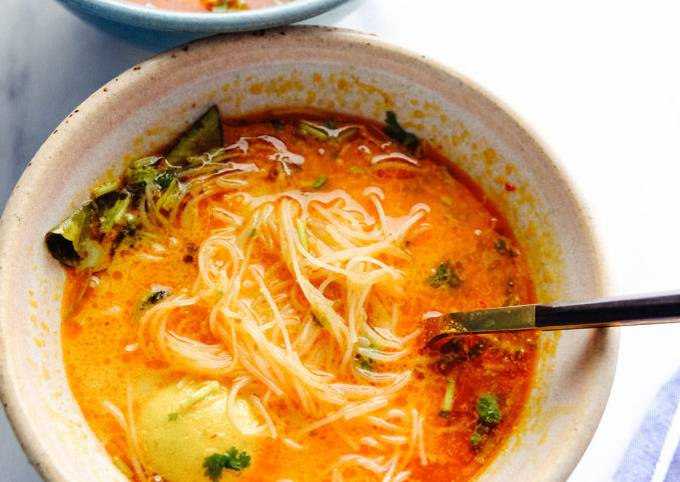 Recipe of Speedy Laksa noodle soup recipe
