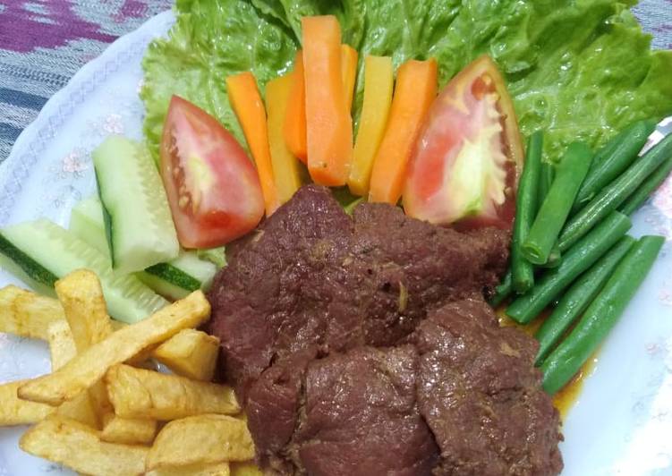 Cara Bikin Bistik daging sapi Anti Gagal