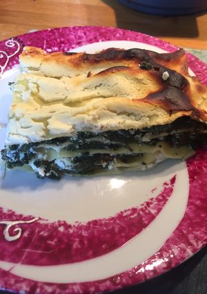 Une photo de Lasagnes chèvre épinards