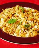 Banana masala powder (Podimas in Tamil) mixed with rice