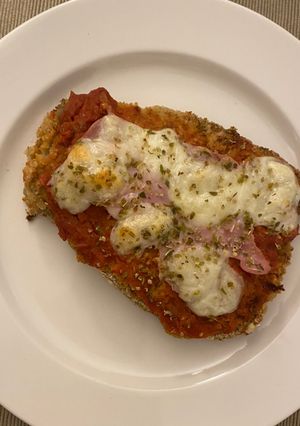 Una foto de Milanesas de berenjena 🍆