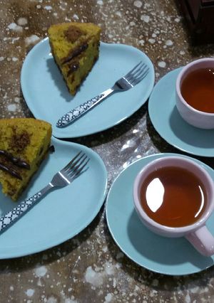 عکسی از دستور کیک سیب و دارچین 🍎