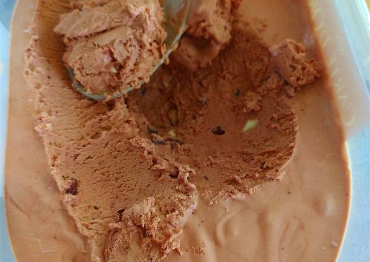 Step-by-Step Guide to Make Favorite Crème glacée chocolat noir et chunks trois chocolat