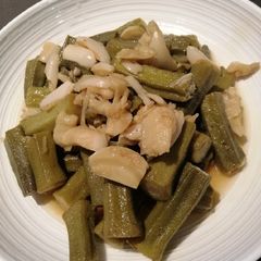 Adobong Okra A picture of Adobong Okra.