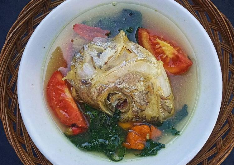 Resep Sup bening kepala ikan Anti Gagal