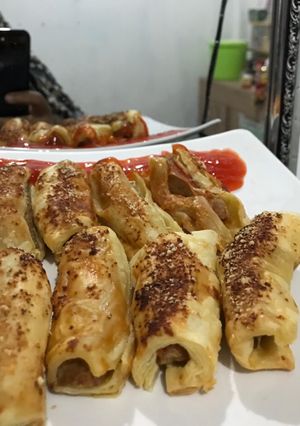 Foto resep Sosis puff parmesan