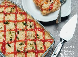 Foto resep Schotel Macaroni Bolognese Panggang (Saus Bechamel Cheddar)