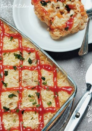 Foto resep Schotel Macaroni Bolognese Panggang (Saus Bechamel Cheddar)