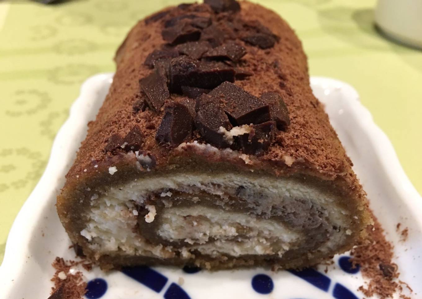 Brazo Tiramisú, mascarpone y café (Thermomix)