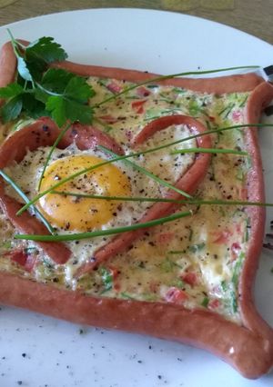 Kreatív reggeli recept fotója