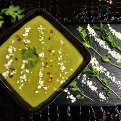 A picture of Oats Coriander Leaves Kadhi.