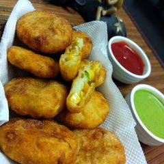 A picture of Corn curd cutlet.
