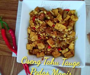 Resep mudah Oseng Tahu Tauge Pedas Manis ala Pawon Tayo Praktis Enak