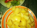 بطاطا مسلوقة بالزيت