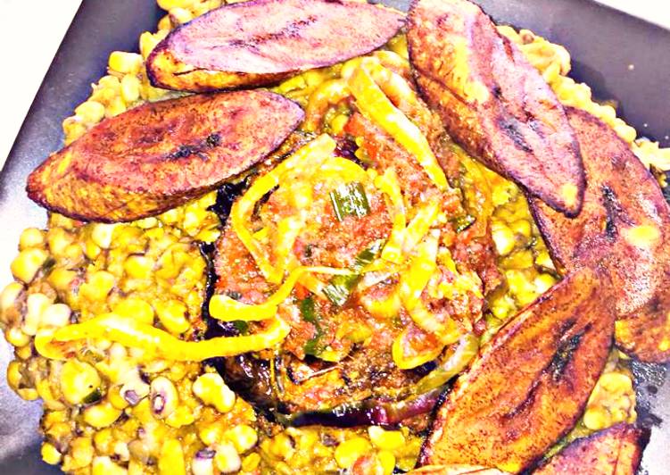 Easiest Way to Prepare Ultimate Beans porridge and plantain