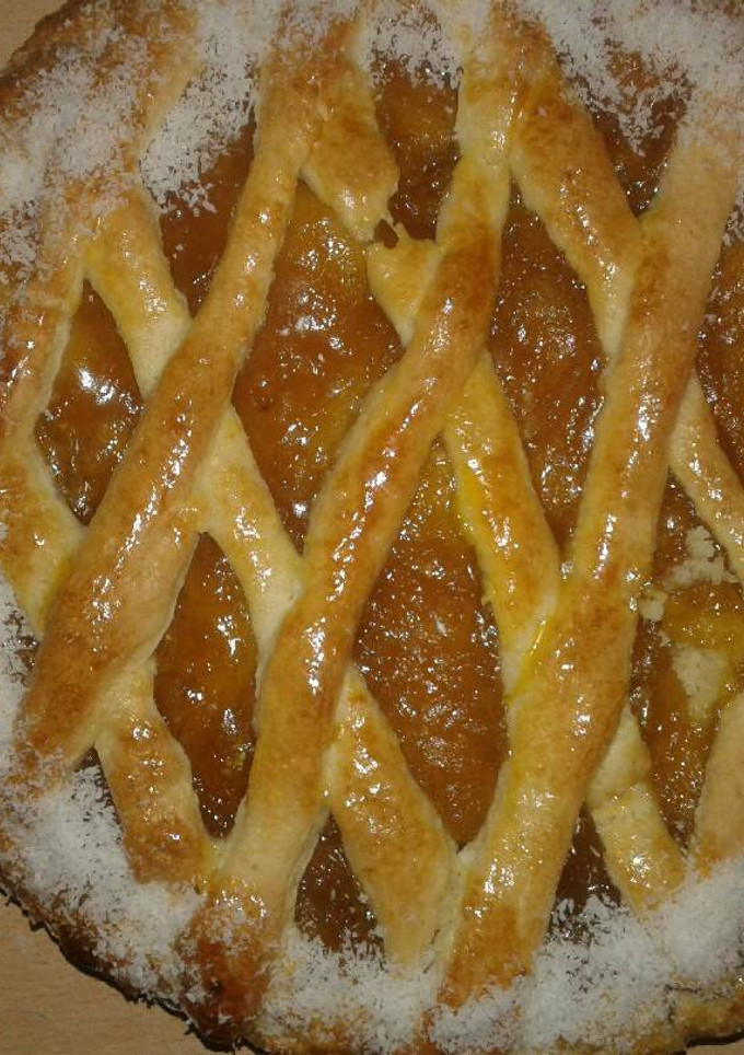 Una foto de Pasta flora de dulce de batata