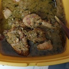 A picture of Black pepper chicken.
