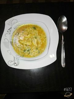 صورة لوصفة شوربة دجاج ورز 😋😋😋