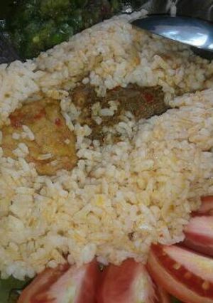 Foto resep Nasi bakar rendang
