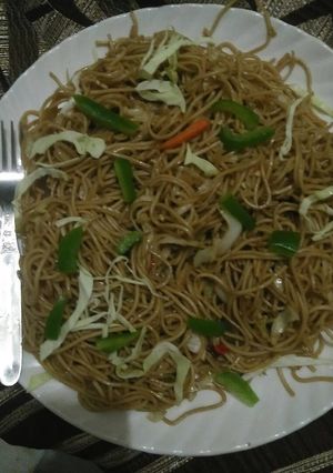A picture of Hakka noodles.