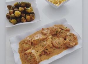 Une photo de Filet mignon de porc à la moutarde/cancoillotte