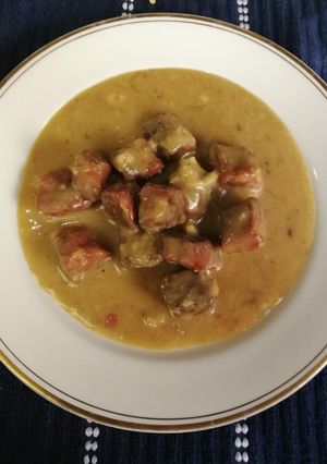 Una foto de Carbonnade flamande - Carne en salsa de cerveza
