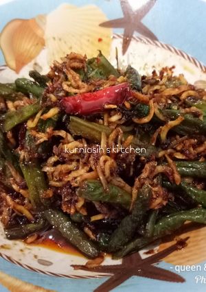 Foto resep Sambal teri kacang pajang