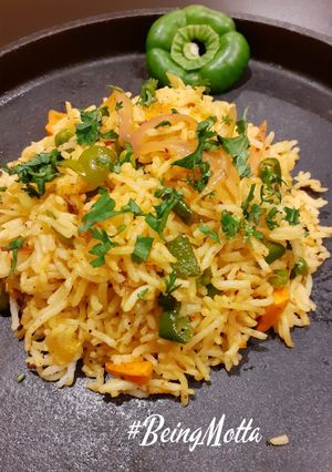 A picture of Veg Tawa Pulao.