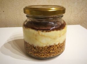Una foto de Tiramisú de avena® saludable y light. Receta original de Geri