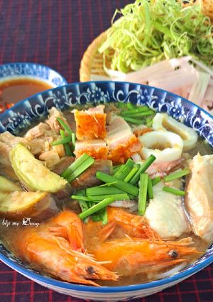 Hình của món Bún mắm.