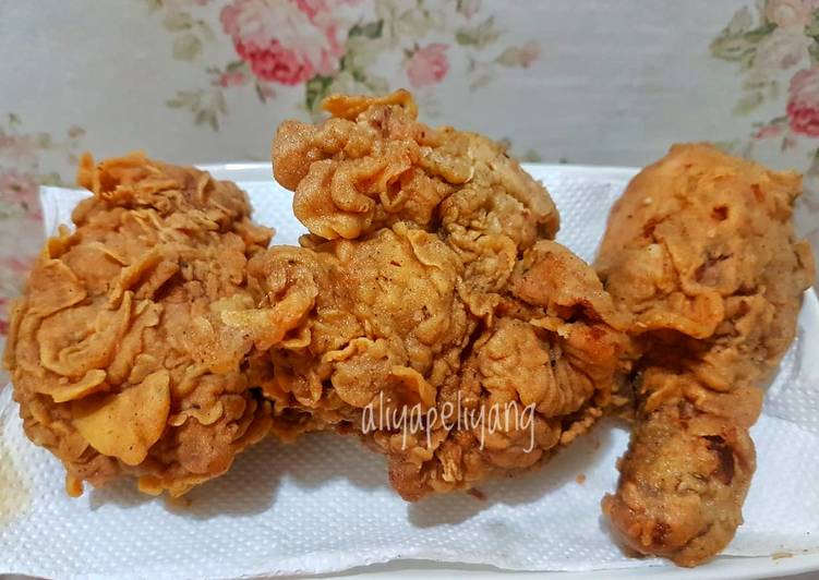 Resep Ayam Crispy ala ala KFC krispinya tahan lama yang Enak Banget