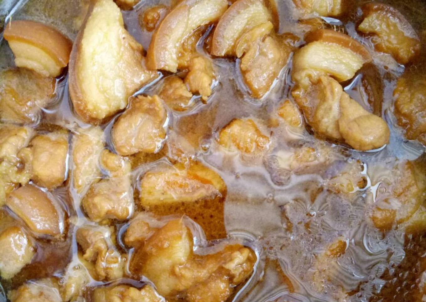 Babi kecap manis gurih (non halal)