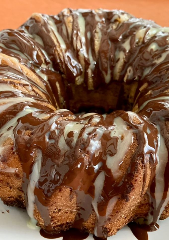 Una foto de Rosca de yogur de limón con harina integral, 1-2-3 en Airfryer