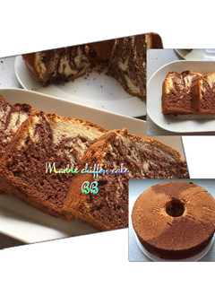 Foto resep Marble chiffon cake-Bolu marmer