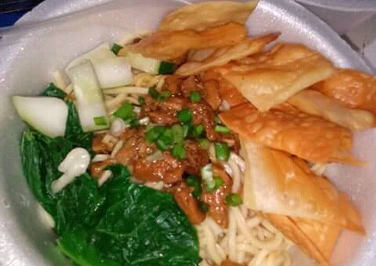 Mie Ayam simpel Enak Rasa kayak yang dijual Abang Gerobak ๐