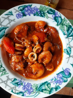 Foto resep 06. Cumi Udang Saus Padang