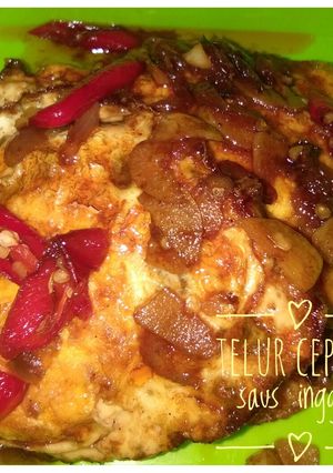Foto resep Telur ceplok saus inggris