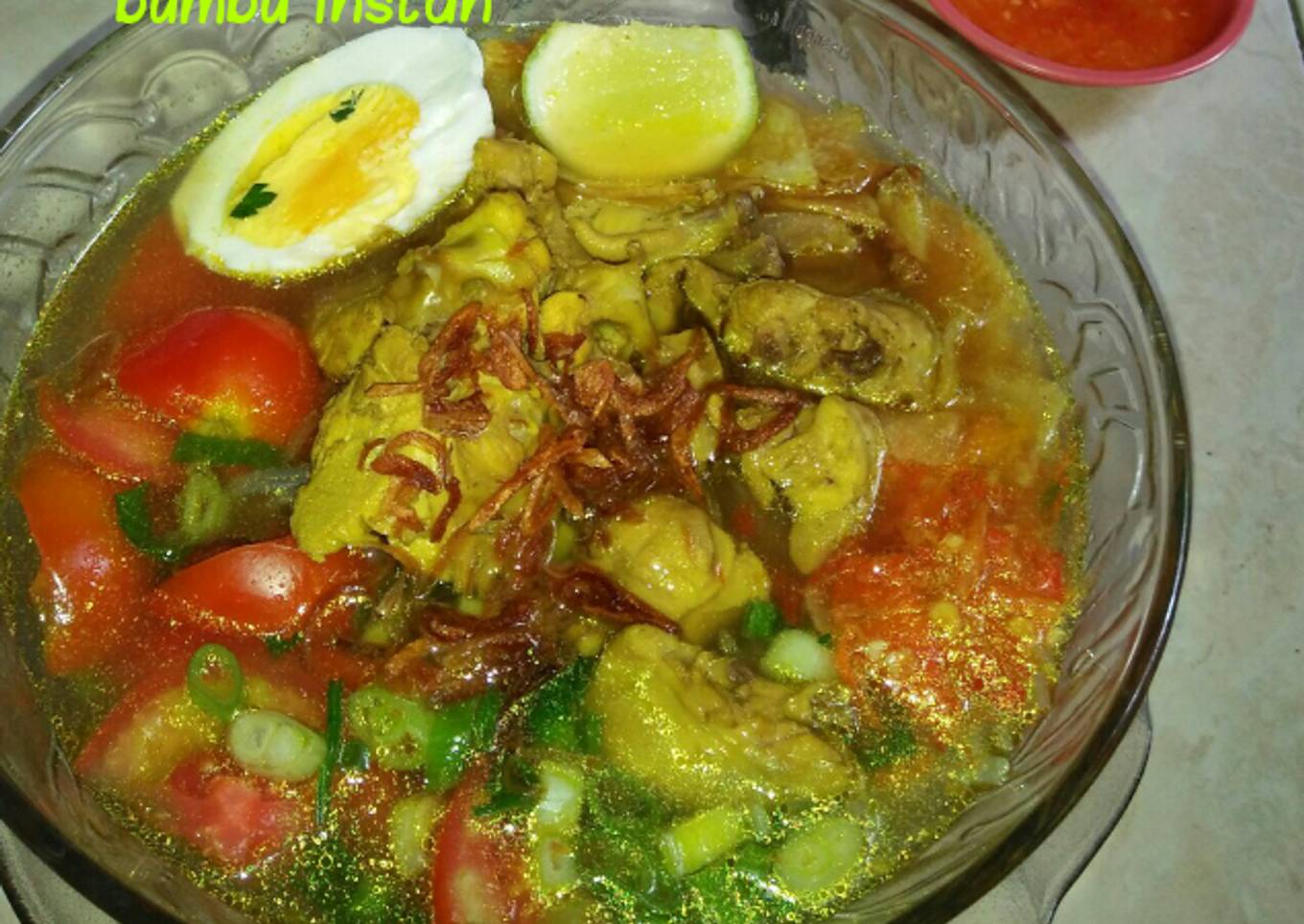 *soto balungan ayam bumbu instan*