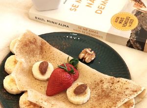 Foto de Crepe de baunilha proteico