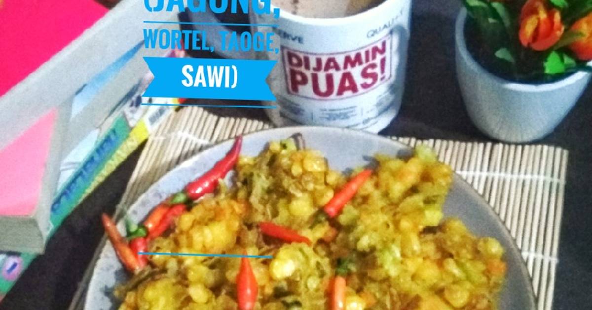 Resep Bakwan Sayur Jagung Wortel Taoge Sawi Oleh Dewi Saraswati