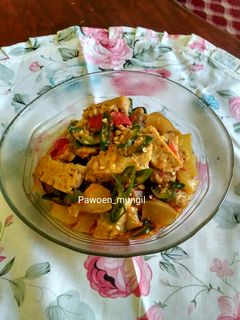Foto resep 92. Tumis kikil tempe cabe hijau