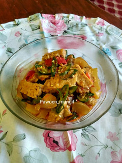 Foto resep 92. Tumis kikil tempe cabe hijau