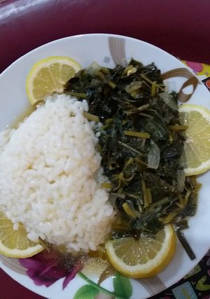 صورة لوصفة خبيزة مع رز